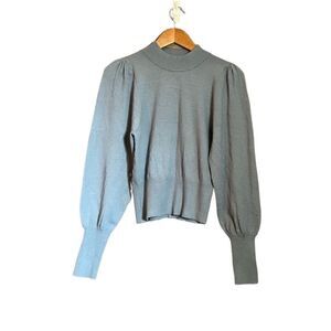 ‎Express grey blue knit sweater. Size small